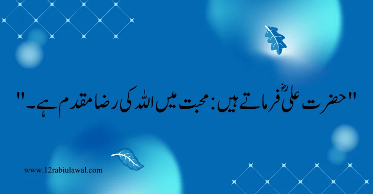 33 Hazrat Ali (R.A) Quotes In Urdu About Love 2024